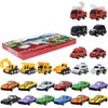 Christmas Advent Calendar 24 Days Countdown Calendar Toys Pull Back