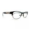 Marchon Eyeglasses Frame M-ANNISA 210 Brown Cat Eye Full Rim