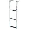 DotLine 3 Step Telescopic Stainless Steel Boat Deck Ladder