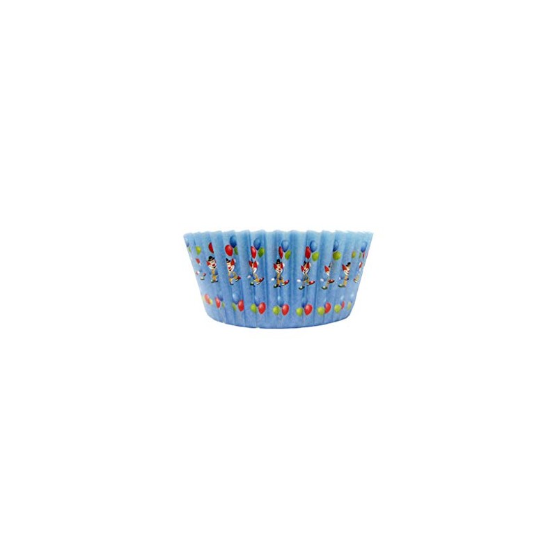 Vibrant Mini Clown Baking Cups - 72 Count - Multicolored
