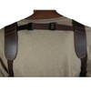 Barsony Brown Leather Vertical Shoulder Holster w/Dbl Mag Pouch for Springfield XDS 3.3in Right