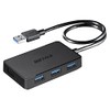 Buffalo BSH4U300U3BK USB 3.0 Bus Power 4-Port Hub with Magnet, Black