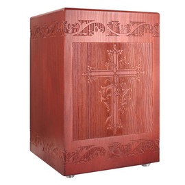 Wooden Cremation Urn for Human, Wood Handmade Engraved Decorative Box, Funeral Urns for Adult Male Female Burial or Memorial Keepsake, Urns for Ashes Men Women