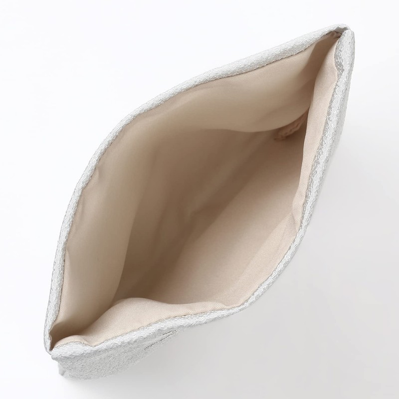 Bi-Fold Crepe Embroidered Kyoto Prayer Beads Bag Prayer Beads Pouch