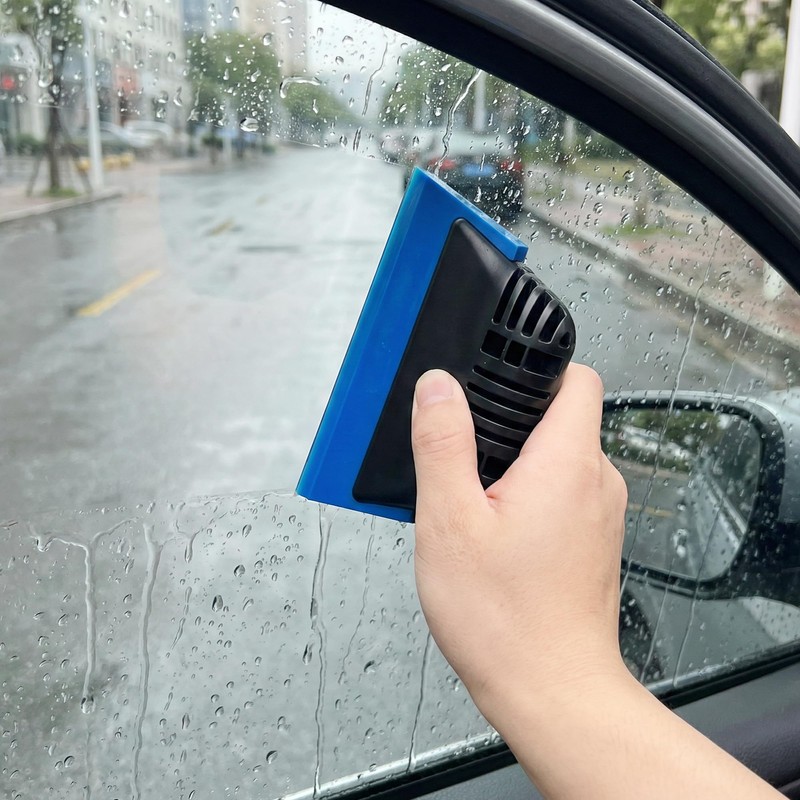 Rubber Squeegee for Shower Glass Mirror Window Tinting, 2 Pack