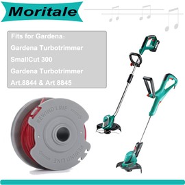 Moritale Thread Spools for Gardena 5306-20 Art 8844 8845 TurboTrimmer SmallCut 300 Grass Trimmer Thread Cutter Replacement Spool (Pack of 4)