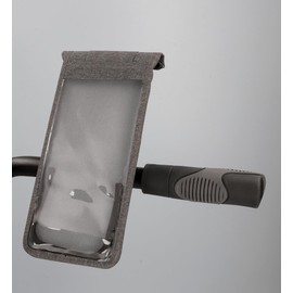 FISCHER Cita Bicycle Smartphone Bag Waterproof and Reversible in All Directions Dark Grey Pack of 1