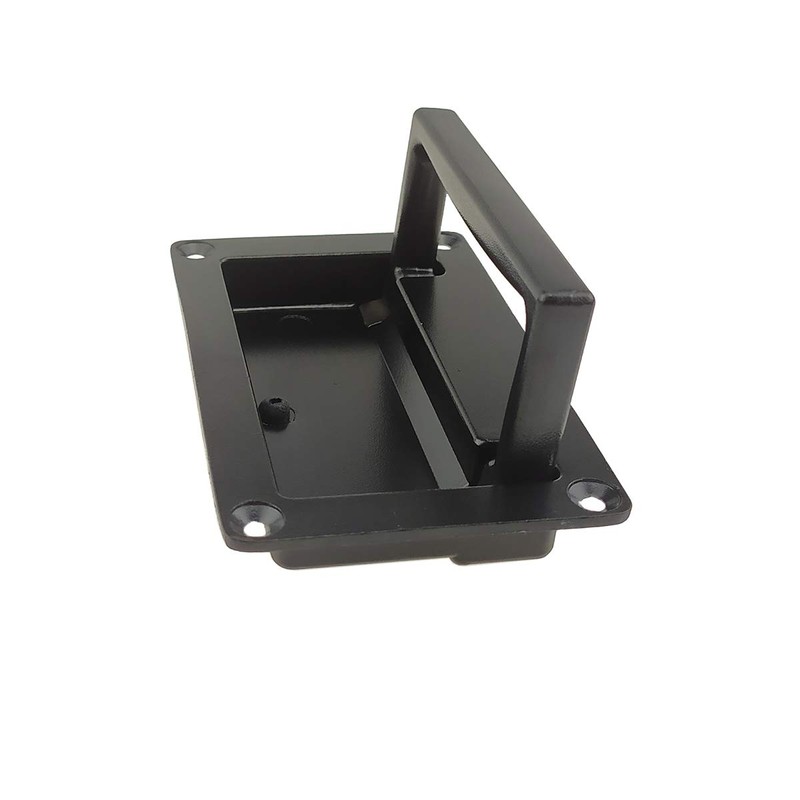 YUDTKK Zinc Alloy Recessed Pull Handle Container Handle Black Flush
