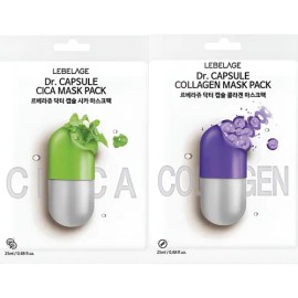 Mascarilla Facial Coreana_ Dr. Capsula_ Cica Y Colageno_20pz Todo Tipo De Piel                                                                        