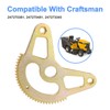Misakomo 717-05225C 16" Mower Steering Gear Segment, Compatible with MTD