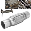 Stainless Steel Exhaust Flex Pipe, 57 x 250 mm, Double