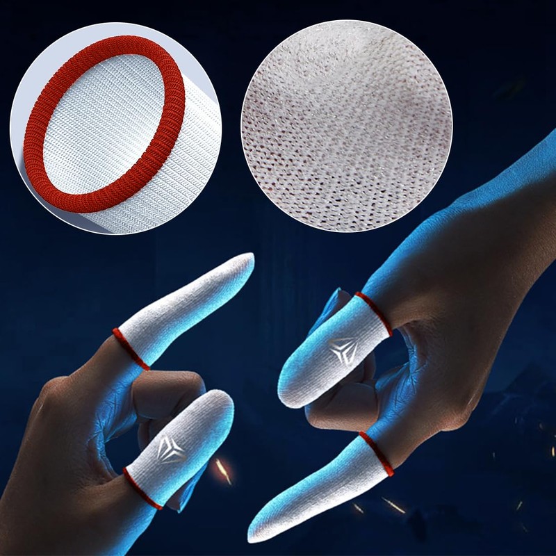 SIOPPKIK Pack of 4 Gaming Finger Sleeve Thumb Sleeve, Game