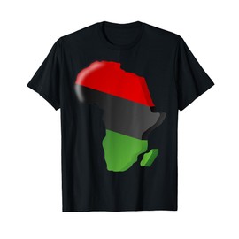 Pan African T-Shirt Unia Flag Map Continent T-Shirt