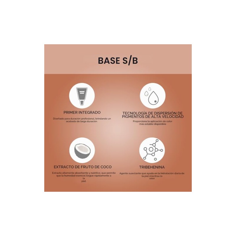 Temptu S/B Base líquida: Base de silicona natural para aplicar
