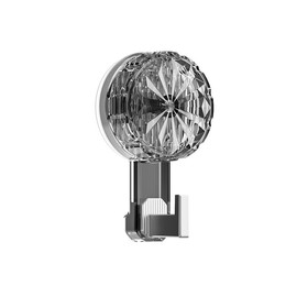 Kuangpu 3 Pack Vacuum Rotation Suction Cup Hook, 22 LB Heavy Duty Wreath Holder for Window, Glass Doors, Tiles, Welcome Sign (Clear Gray)