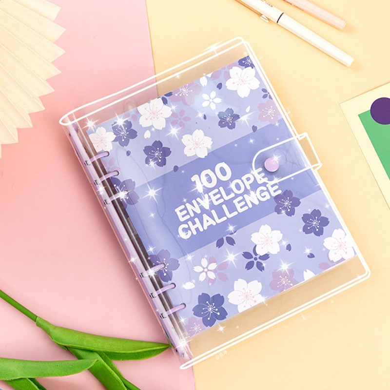 ROSYLEVE 100 Envelope Saving Challenge with 6 Pieces Highlighter with