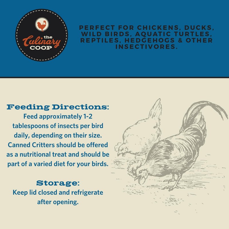 Fluker's Culinary Coop Canned Soldier Worms Chicken Treat, All Natural