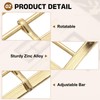 sourcing map 10Pcs Single Prong Belt Buckle, 1.18" Zinc Alloy