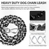 PUPTECK Chain Dog Leash Chew Proof, 2-in-1 Reflective with Soft