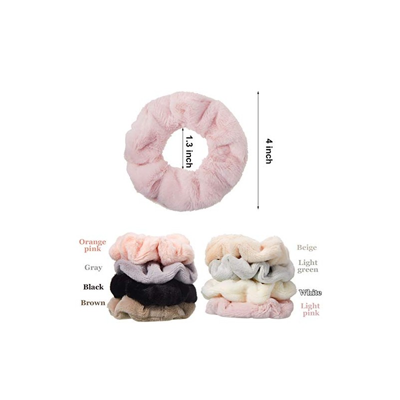 8 Scrunchies Esponjosos de Toalla Gomas para Secar Cabello Scrunchie