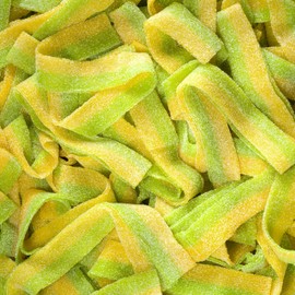 Smarty Stop Every Sour Belts Flavor Gummy Candies 1 Pound (Pickle)