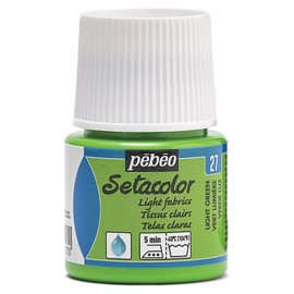 Pebeo Setacolor Light Fabric Paint 45-Milliliter Bottle, Light Green,Light Green