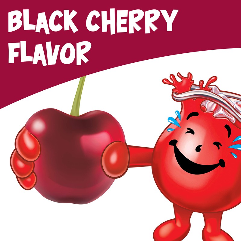 Kool-Aid Black Cherry Unsweetened Soft Drink Mix, 0.13-Ounce Packets (Pack