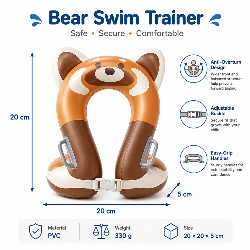 Large Buoyancy Inflatable Swim Trainer Tube for Kids – Pool