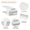 YIHATA Shoe Slots Organizer, Adjustable Shoe Stacker Storage Space Saver,