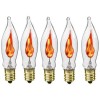 Creative Hobbies Box of 5 Flicker Flame Light Bulbs, E12