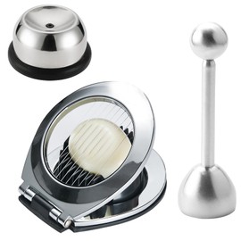 WANAVO Egg Cutter Egg Cutter Set Made of 304 Stainless Steel, Set Contains 1 x Egg Opener, 1 x Egg Cutter and 1 x Egg Cutter Stainless Steel Set, Egg Cutter Set for Picking Eggs