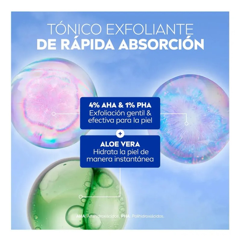 NIVEA Tónico Exfoliante Glow Instantáneo 100 ml: Exfoliación Suave y