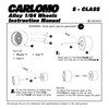 WAVEIST Carlomo 1/64 Scale S-Class Alloy Wheels Rubber Tires with