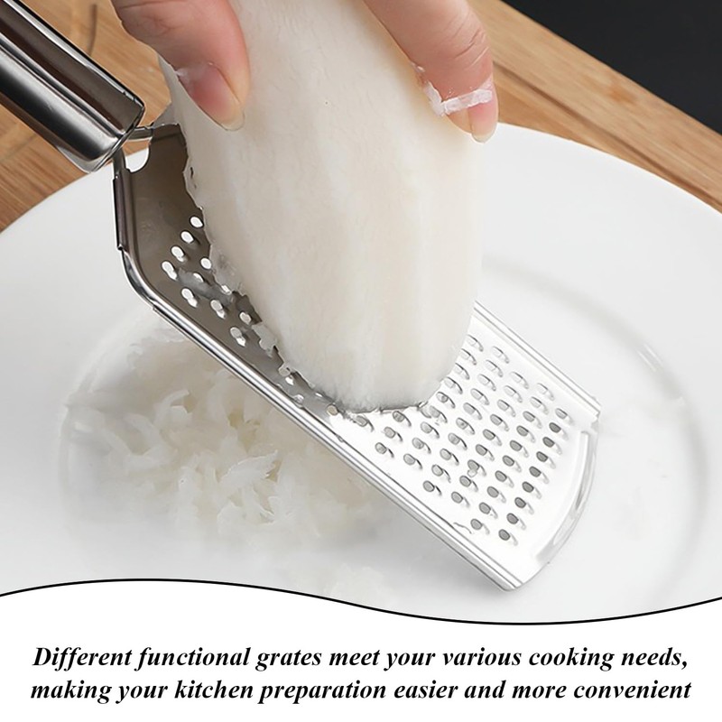 3 Pieces Multi-Functional Grater, Stainless Steel Grater, Kitchen Tools, Cooking