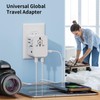 Travel Adapter Worldwide, Universal Travel Plug with 2 USB A