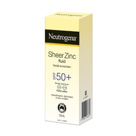 Neutrogena Sheer Zinc Fluid Facial Sunscreen SPF50+ 50ml