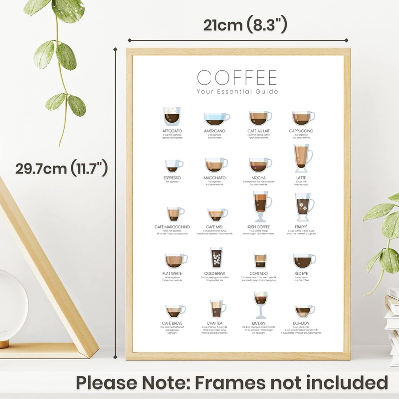 State Media Vision Coffee Types Poster, The Essential Coffee Guide