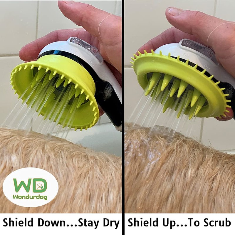 WD Handheld Shower Brush with On/Off Switch | Shield Water