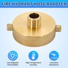 2 Pcs Fire Hydrant Hose Adapter 2-1/2" NST/NH Female x