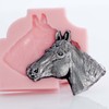 Horse Head Silicone Mold Chocolate, Fondant, Resin, Clay Flexible Mold.