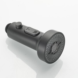 SkyPanda Kitchen Fittings Replacement Crockery Shower Head, G 1/2 Inch with Universal Removable Replacement Part Nozzle 3 Function Kitchen Faucet Sink Shower (Shower-Matt-Black)