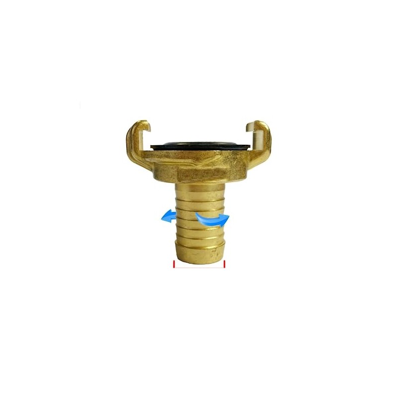 Brass GEKA Type Hose Quick Connect Adapter Claw Fitting Pipe
