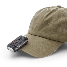 Bushnell Hat Light - Power+ Rechargeable or 3AAA Powered 300L LED Light, 4 Modes Including Red Mode, Lightweight Cap Light for Deer Hunting, Camping, and More!