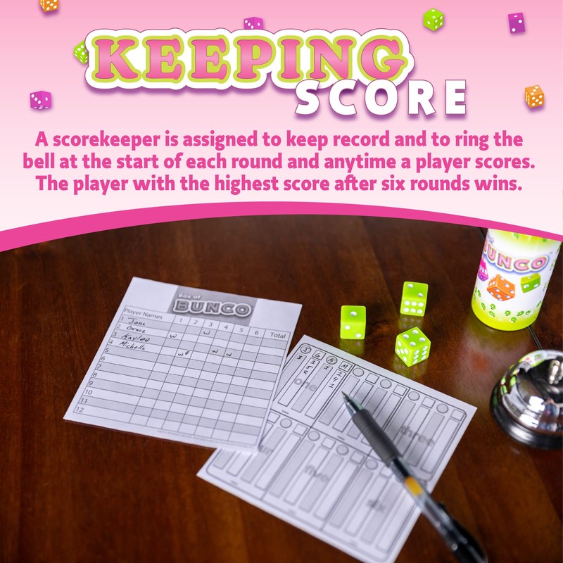 Continuum Games Box of Bunco Game Party Box for Ladies