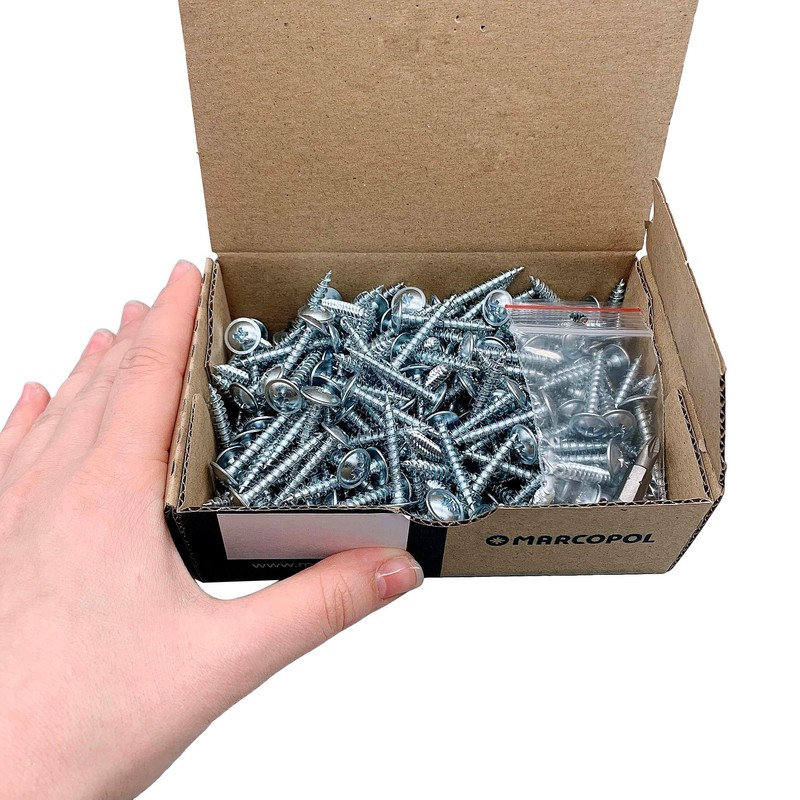 (Pack of 200) Galvanised Steel 5.0 x 30 mm Wood