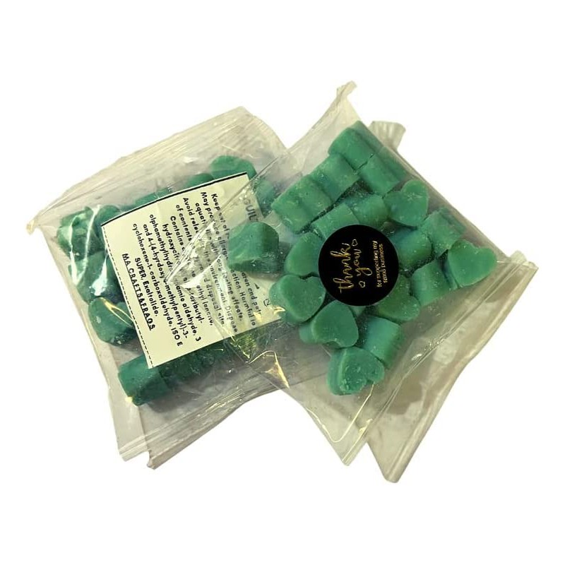 20 x Highly Scented Wax Melts Mini Hearts Handmade, Cruelty