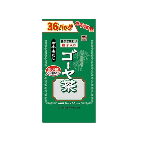 Yamamoto 漢方 Pharmaceutical Cases-White-Rubber, Bitter Melon Tea 8gx36h