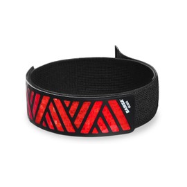 BANSA My Reflective Band Ultra-A Red 1pcs - High Visibility Gear for Night Walking,Running,Bike,Motorcycle,Camping,Walking&Cycling | Multiple Use | Orange,Green,White,Red,Yellow