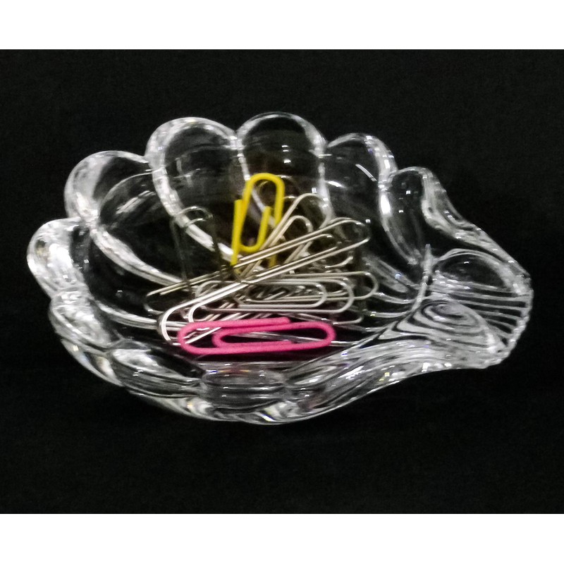 Bohemian Glass Crystal Mini Tray "Shell"
