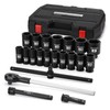 MIXPOWER 21 Pieces 3/4'' Drive Deep Jumbo Impact Socket Set,SAE(7/8''-2''),6